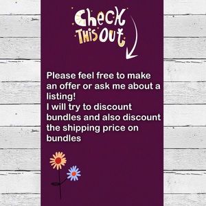 Feel free to make an offer